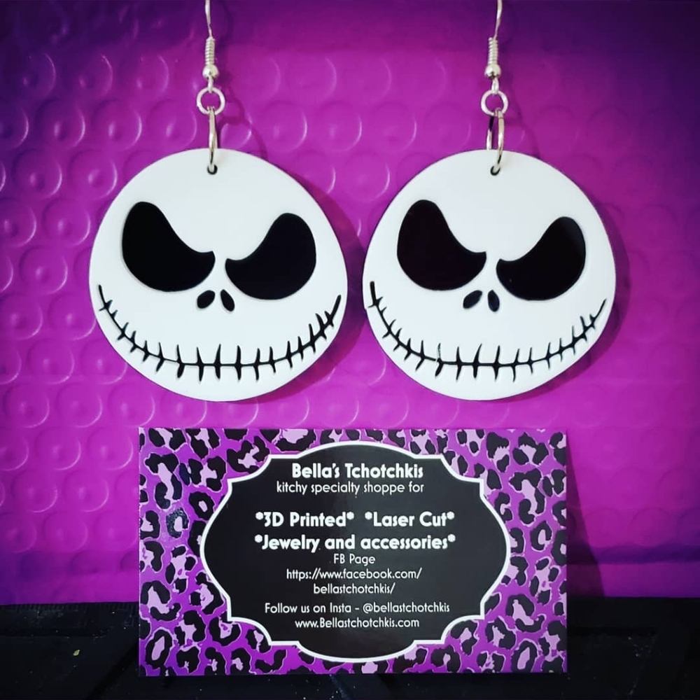 Jack Skellington Nightmare Before Earrings
